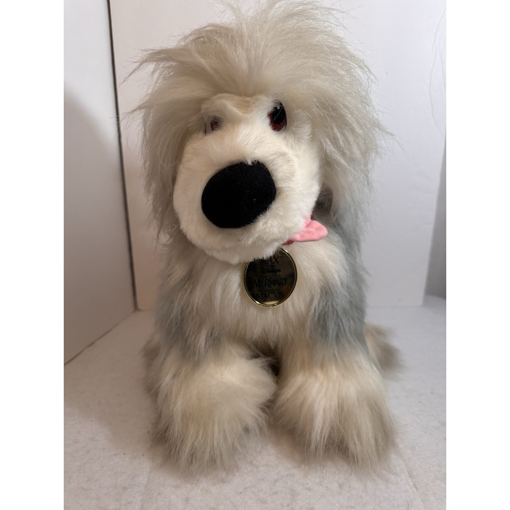 Vintage Disney Plush Max The‎ Dog From The Little Mermaid Macys Exclusive 14"